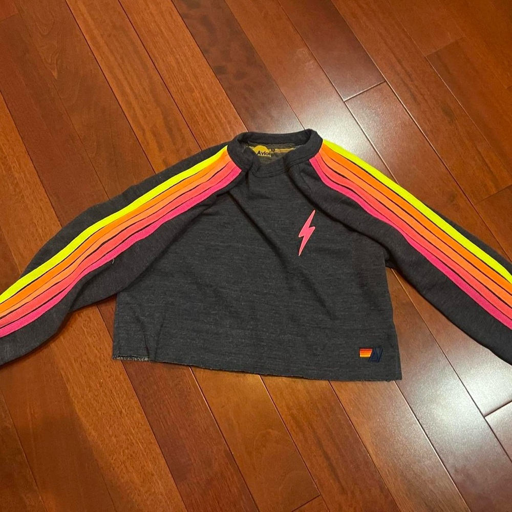 Aviator Nation Cropped Crewneck